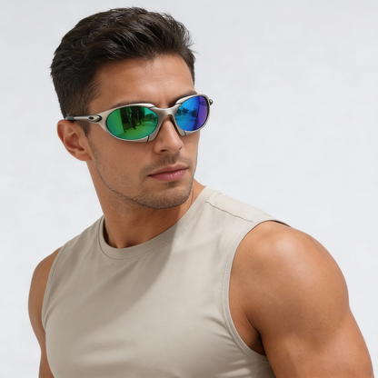 Lightweight Metal Frame Sport Sunglasses for Men – UV Protection