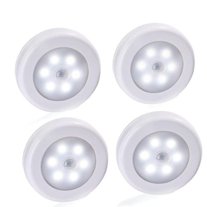 Battery Operated LED Night Light with Motion Sensor for Stairs and Hallways
