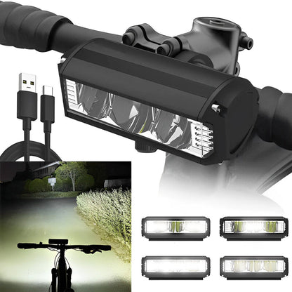 Smart LED Cycling Light with USB-C Recharge and Easy Mounting