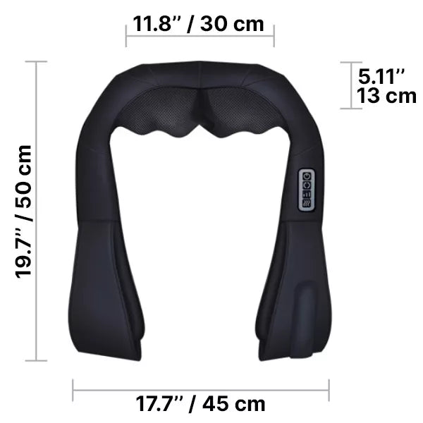 Ergonomic Dual-Action Massage Cushion with Custom Controls