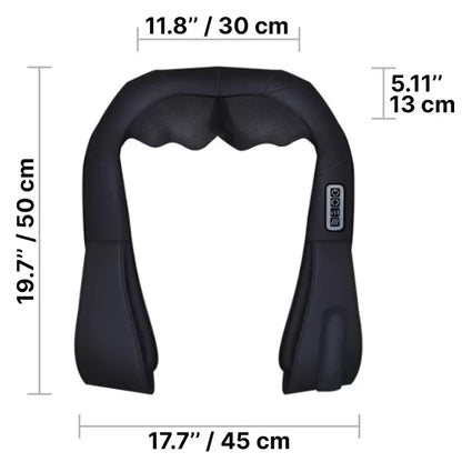 Ergonomic Dual-Action Massage Cushion with Custom Controls