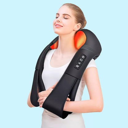 Ergonomic Dual-Action Massage Cushion with Custom Controls