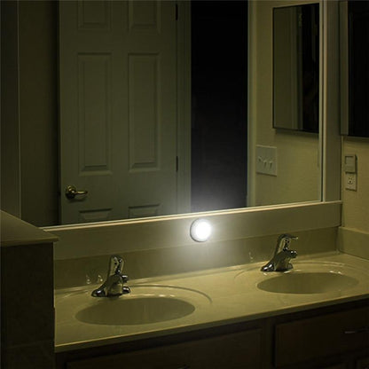 Battery Operated LED Night Light with Motion Sensor for Stairs and Hallways