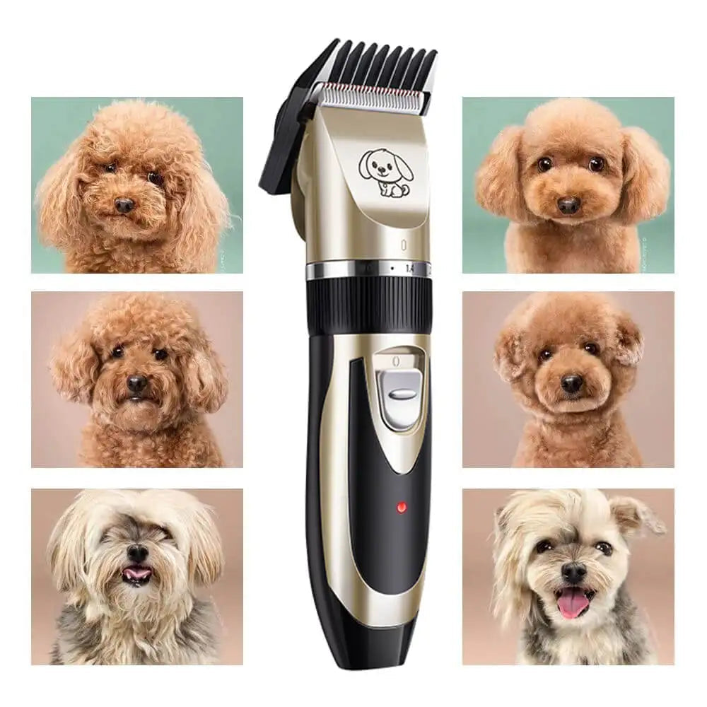 WhisperTrim Pet Grooming Kit with Quiet Motor & Adjustable Combs