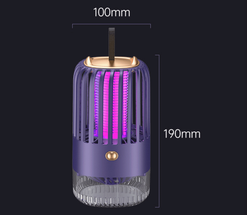 Rechargeable Mosquito Repellent Light with USB – Chemical-Free UV Lamp for Indoor and Outdoor Use, Covers 323 sq ft