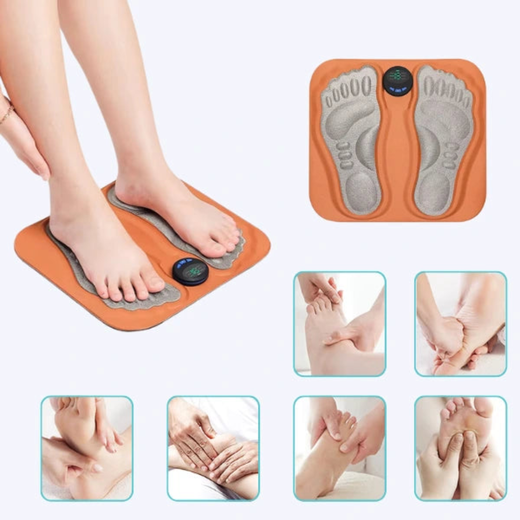 Foot Massage Mat with Adjustable EMS Stimulation Patterns
