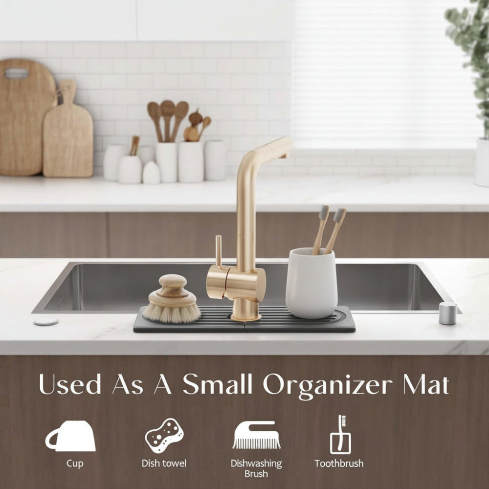 Eco-Friendly Quick-Drying Countertop Protector - Diatomite Sink Mat