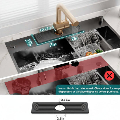 Eco-Friendly Quick-Drying Countertop Protector - Diatomite Sink Mat