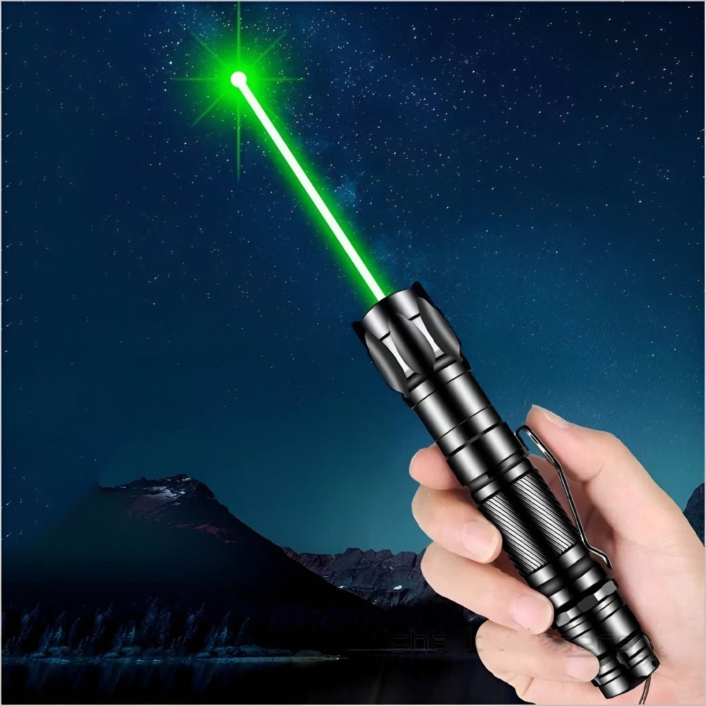 Eco-Friendly Long Range Rechargeable Green Laser Pointer for Presentations and Stargazing