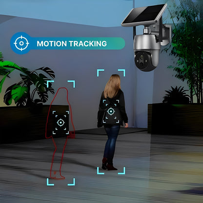 Outdoor Security Camera with 1080P HD, Motion Detection, Solar-Powered