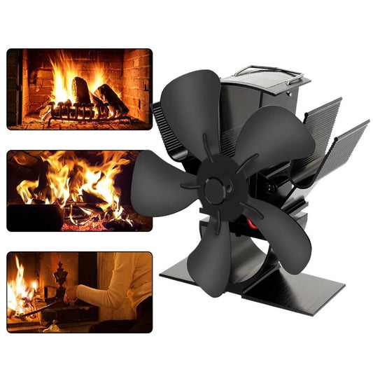 Adjustable Temperature Control Wood Stove Fan for Quiet Heat Distribution