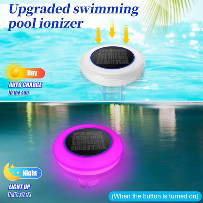 LED Light Solar Pool Ionizer for Simple Water Maintenance