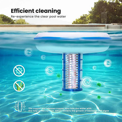 LED Light Solar Pool Ionizer for Simple Water Maintenance