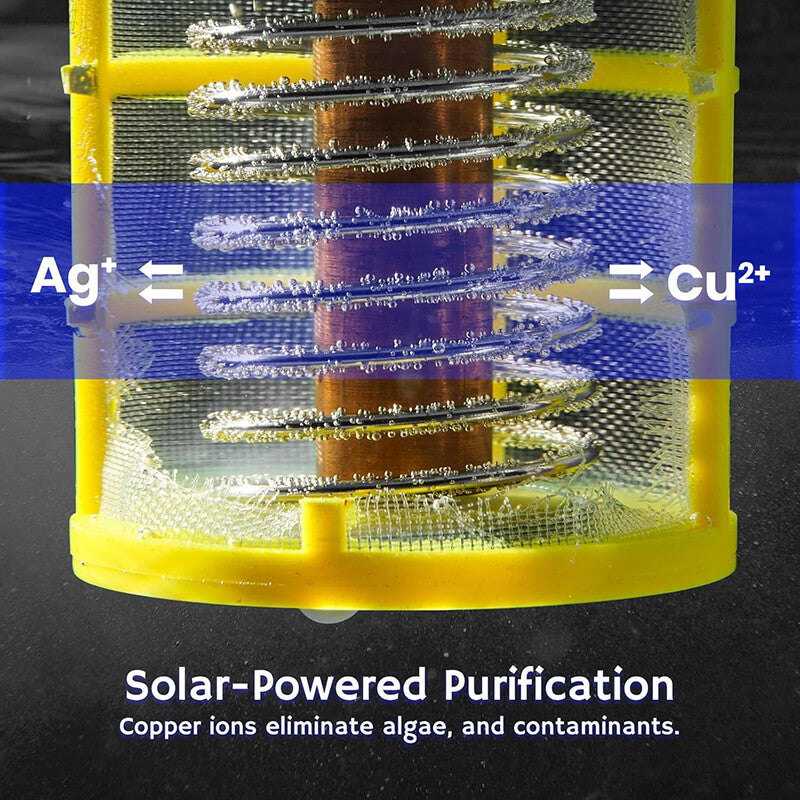 LED Light Solar Pool Ionizer for Simple Water Maintenance
