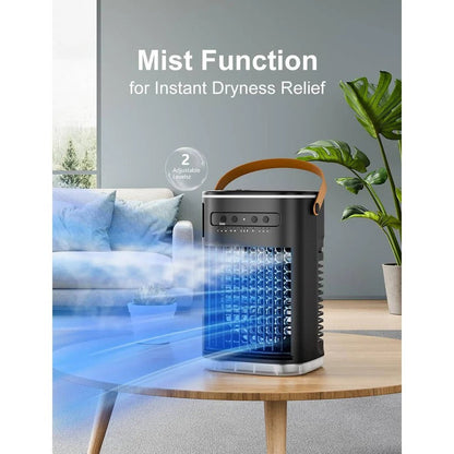 Portable Air Conditioner with 1.2L Water Tank & Remote Control – Quiet Operation
