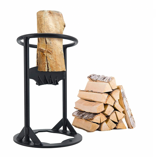 Wood Splitting Tool Made of Sturdy Carbon Steel for Safe Firewood Prep