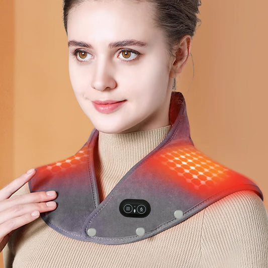 Adjustable Heat and Vibration Neck and Shoulder Heating Pad