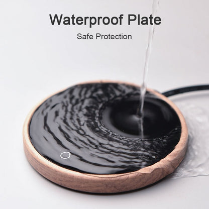 Temperature-Controlled Ceramic Mug Warmer Coaster with Auto Shut-Off