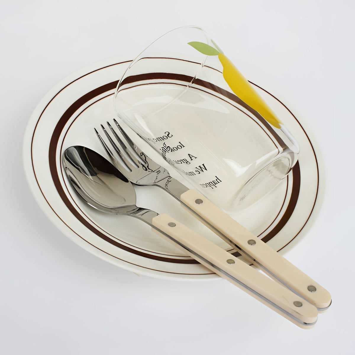 Elegant Dining Flatware Set – 24-Piece Stainless Steel Cutlery with Black Handles
