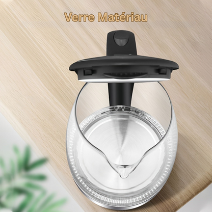 Electric Glass Kettle 2L with LED Light and Auto Shut-Off Feature