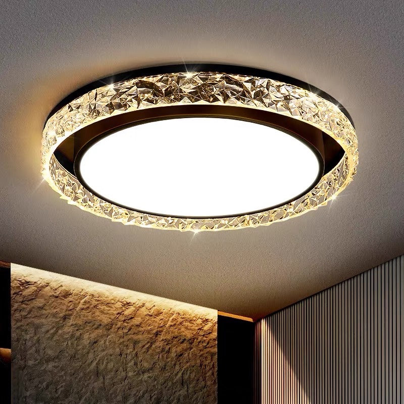 Flush Mount Ceiling Light with Remote Control for Dimming and Color Change