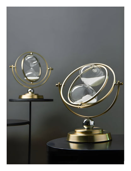 Classic Decorative Hourglass Timer with Quality Sand and Gold Frame