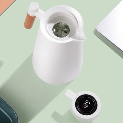 1L Insulated Flask with Digital Temperature Display for Beverages