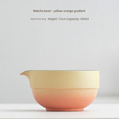 Traditional Japanese Tea Set – Handcrafted Ceramic Matcha Bowl