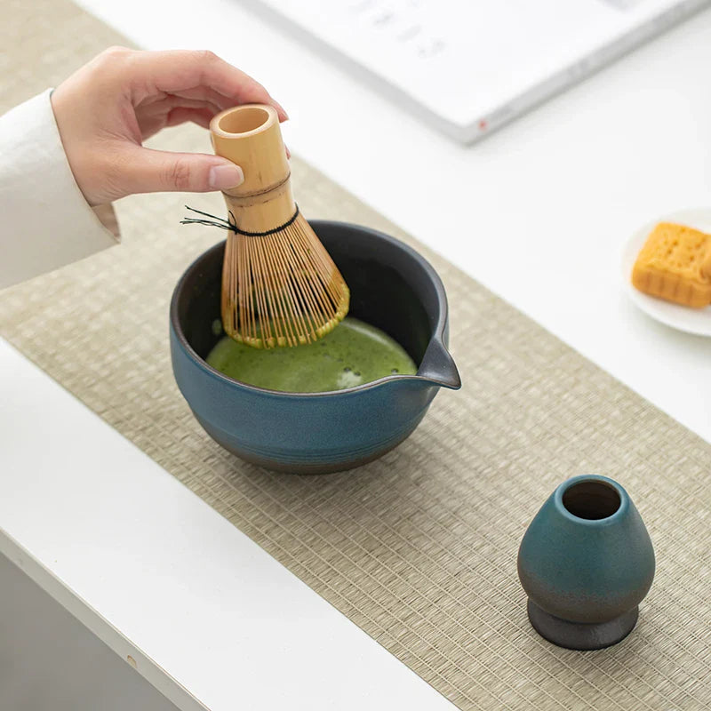 Traditional Japanese Tea Set – Handcrafted Ceramic Matcha Bowl