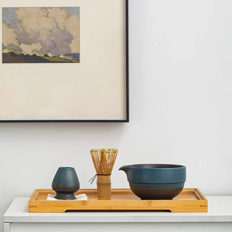 Traditional Japanese Tea Set – Handcrafted Ceramic Matcha Bowl
