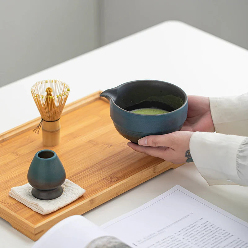 Traditional Japanese Tea Set – Handcrafted Ceramic Matcha Bowl