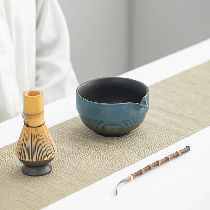 Traditional Japanese Tea Set – Handcrafted Ceramic Matcha Bowl