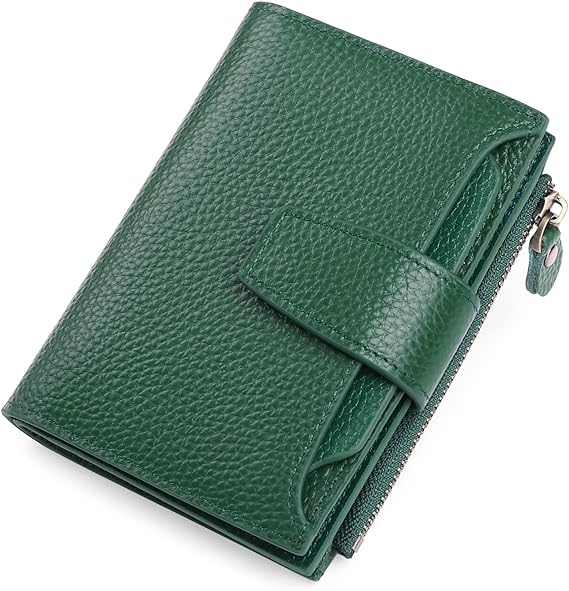 Leather Wallet with Multi-Pocket Organizer and RFID Blocking Feature