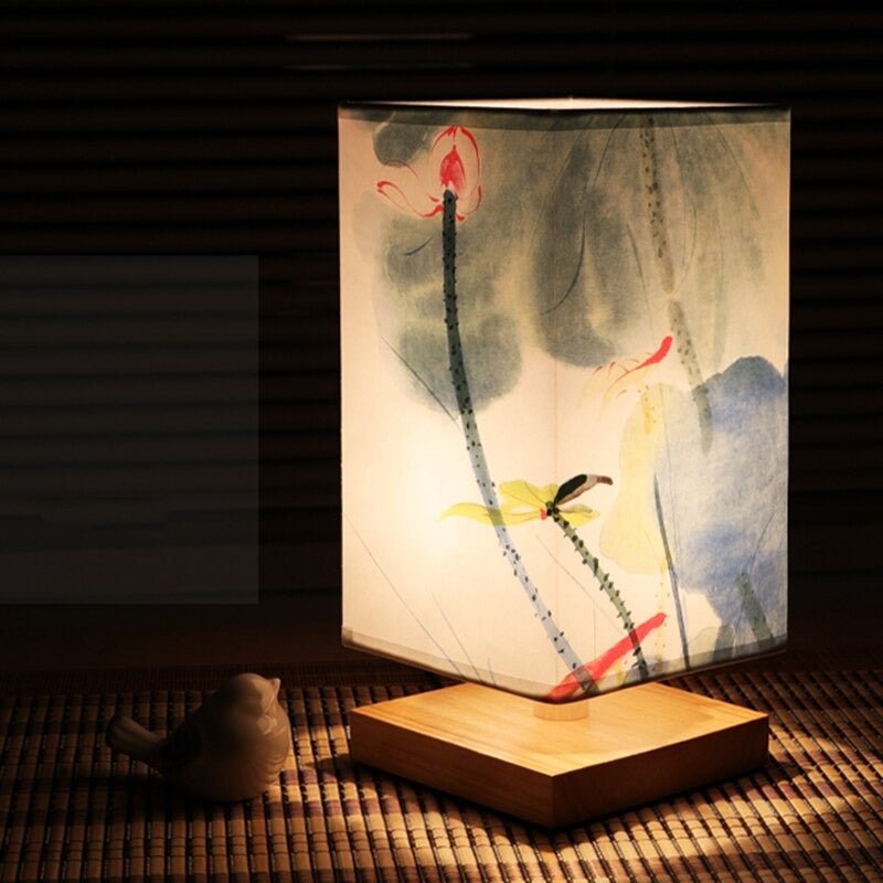 Scandinavian-Japanese Table Lamp – Elegant Design with Soft Lighting