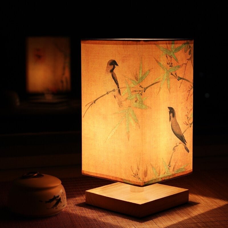 Scandinavian-Japanese Table Lamp – Elegant Design with Soft Lighting