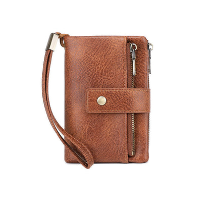 RFID-Blocking Tri-Fold Wallet for Women with Efficient Organization