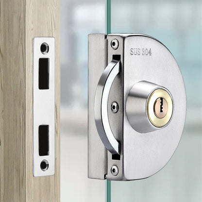 Sliding Glass Door Security Lock in Stainless Steel – Easy Installation