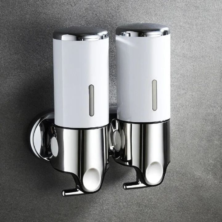 Wall-Mounted Soap Dispenser in Stainless Steel - Compact Design for Modern Bathrooms
