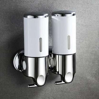 Wall-Mounted Soap Dispenser in Stainless Steel - Compact Design for Modern Bathrooms