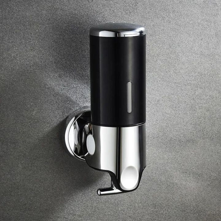 Wall-Mounted Soap Dispenser in Stainless Steel - Compact Design for Modern Bathrooms