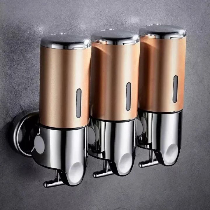 Wall-Mounted Soap Dispenser in Stainless Steel - Compact Design for Modern Bathrooms