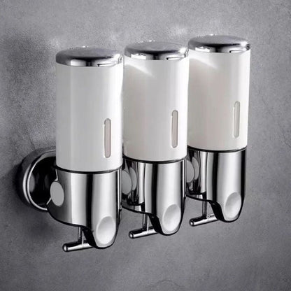 Wall-Mounted Soap Dispenser in Stainless Steel - Compact Design for Modern Bathrooms