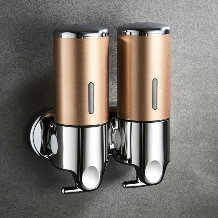 Wall-Mounted Soap Dispenser in Stainless Steel - Compact Design for Modern Bathrooms