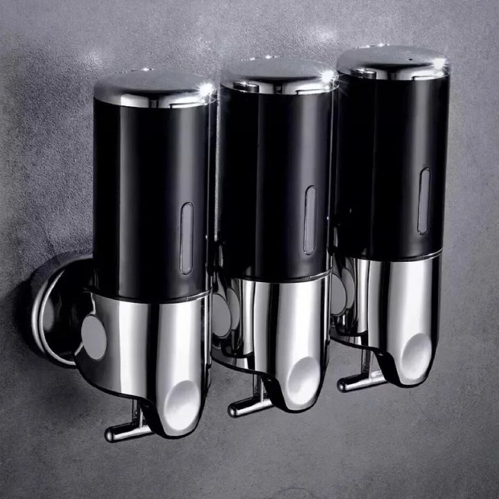 Wall-Mounted Soap Dispenser in Stainless Steel - Compact Design for Modern Bathrooms