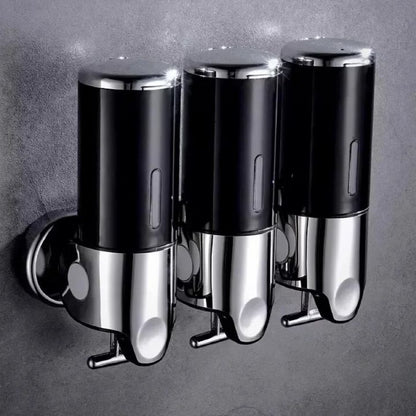 Wall-Mounted Soap Dispenser in Stainless Steel - Compact Design for Modern Bathrooms