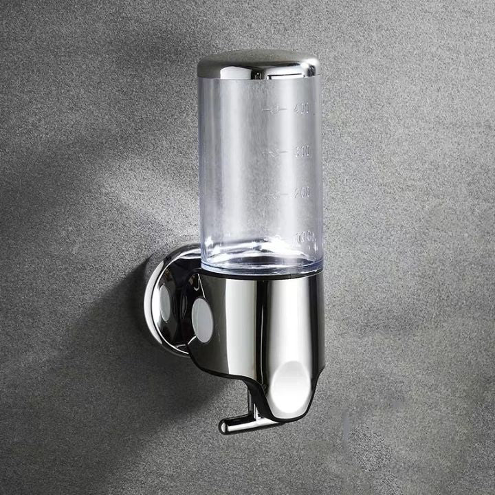 Wall-Mounted Soap Dispenser in Stainless Steel - Compact Design for Modern Bathrooms