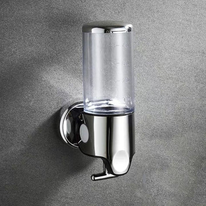 Wall-Mounted Soap Dispenser in Stainless Steel - Compact Design for Modern Bathrooms
