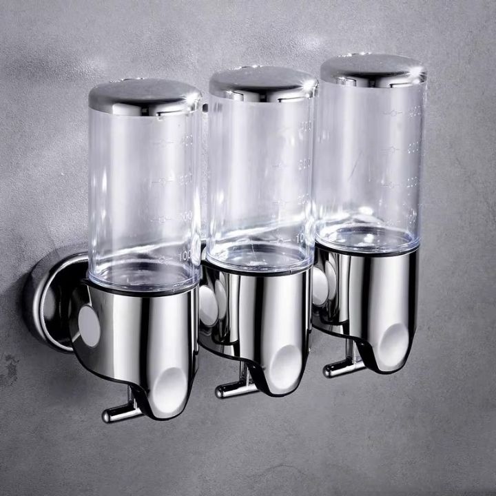 Wall-Mounted Soap Dispenser in Stainless Steel - Compact Design for Modern Bathrooms