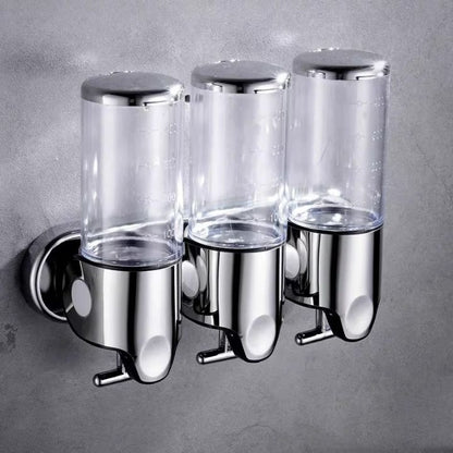 Wall-Mounted Soap Dispenser in Stainless Steel - Compact Design for Modern Bathrooms
