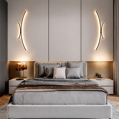 Contemporary Wall Light Fixture with Gentle LED Glow | Elegant Decor for Any Space